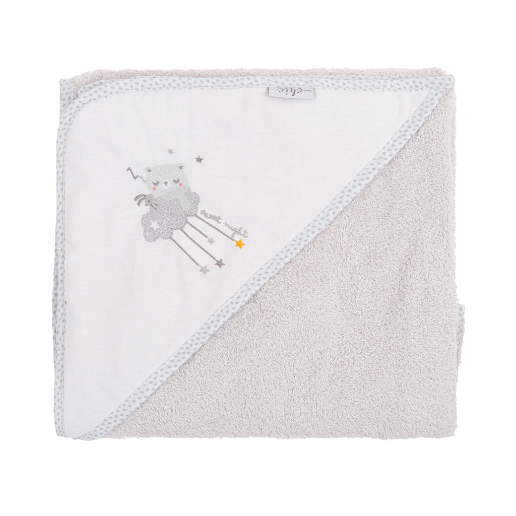 Bimbidreams Hooded Towel 100X100 D.Sue-Os Grey