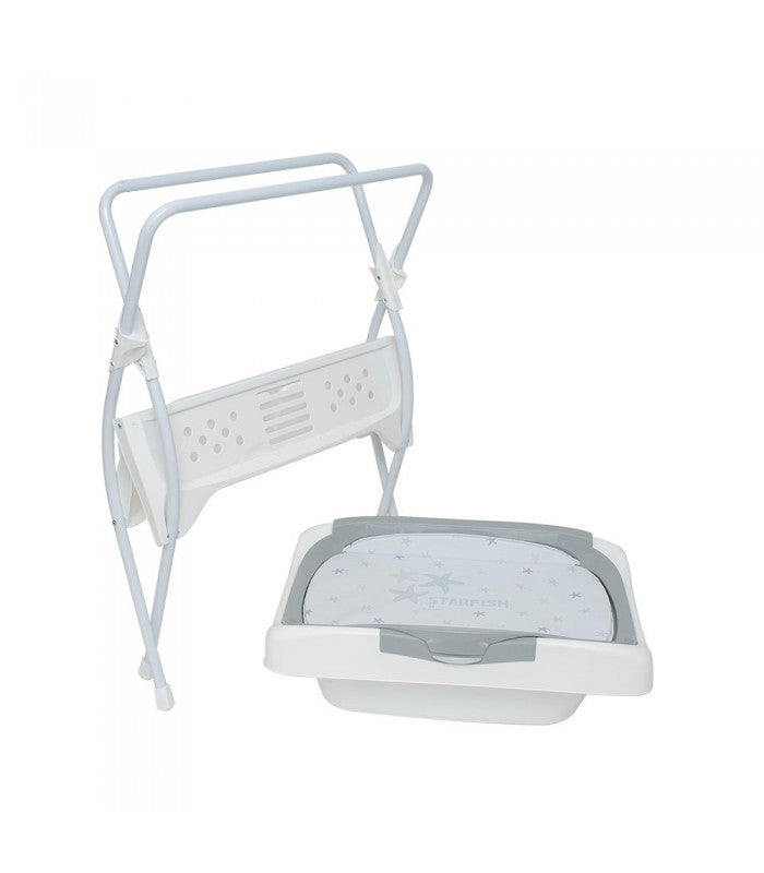 Olmitos Baby Bathtube WChanger Starfish