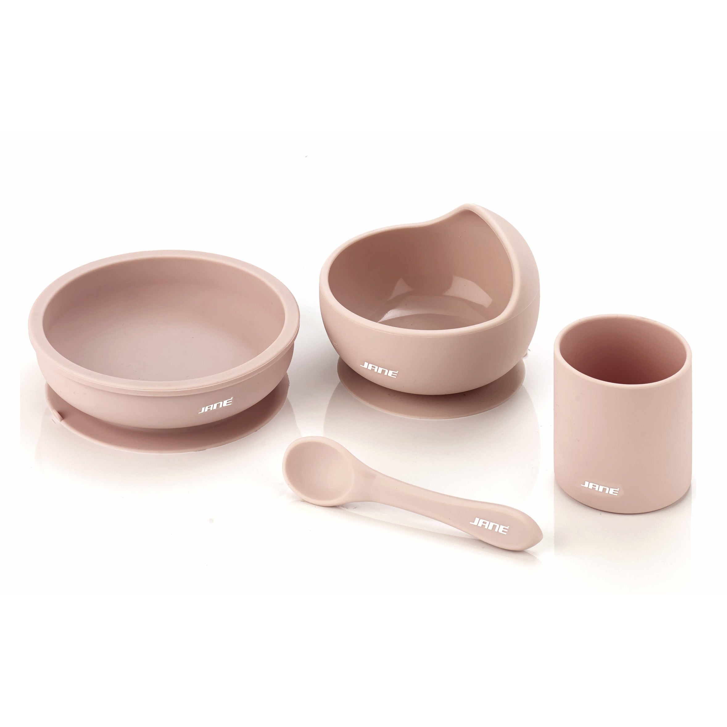 Jane Silicone Dinner Set Pale