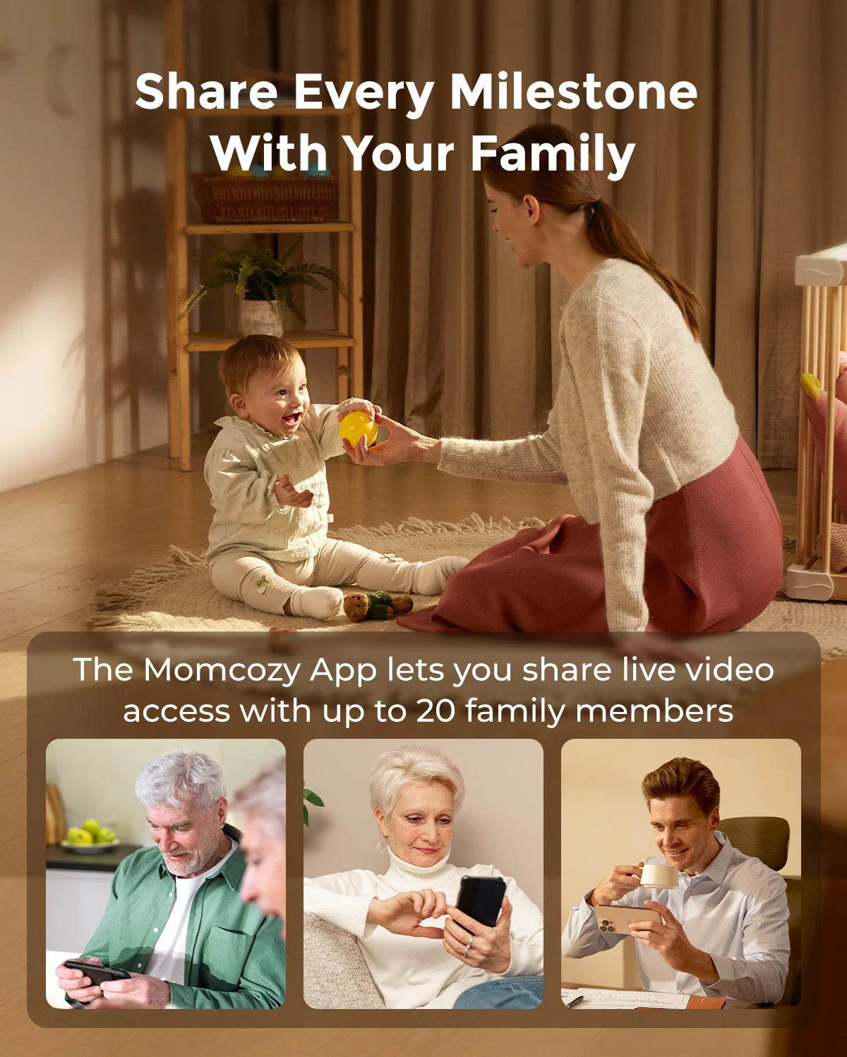 Momcozy 5-Inch Dual-mode Smart Baby Monitor-BM04