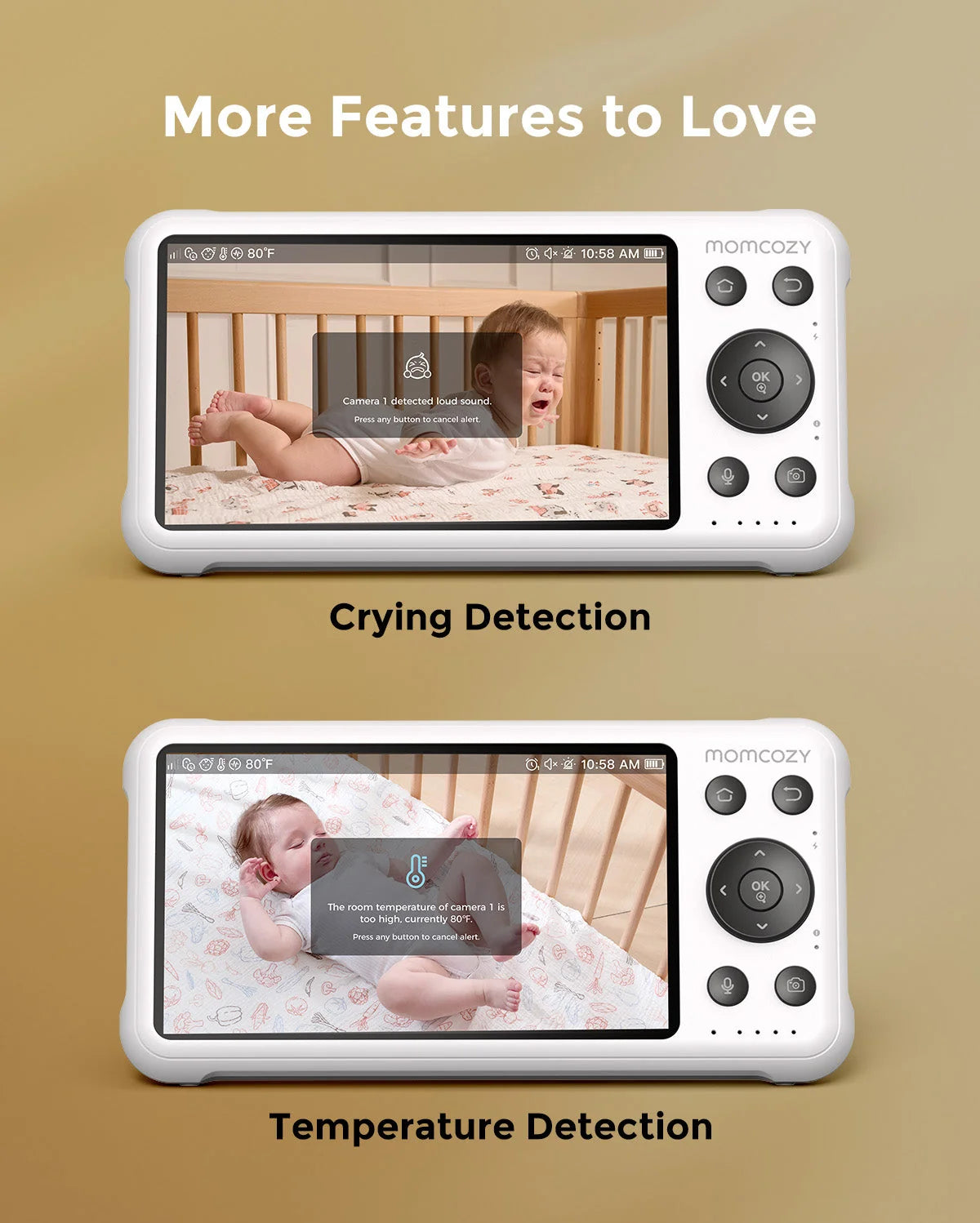 Momcozy 5-Inch Dual-mode Smart Baby Monitor-BM04