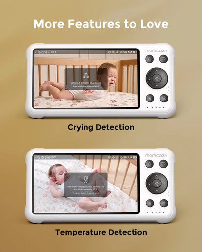 Momcozy 5-Inch Dual-mode Smart Baby Monitor-BM04