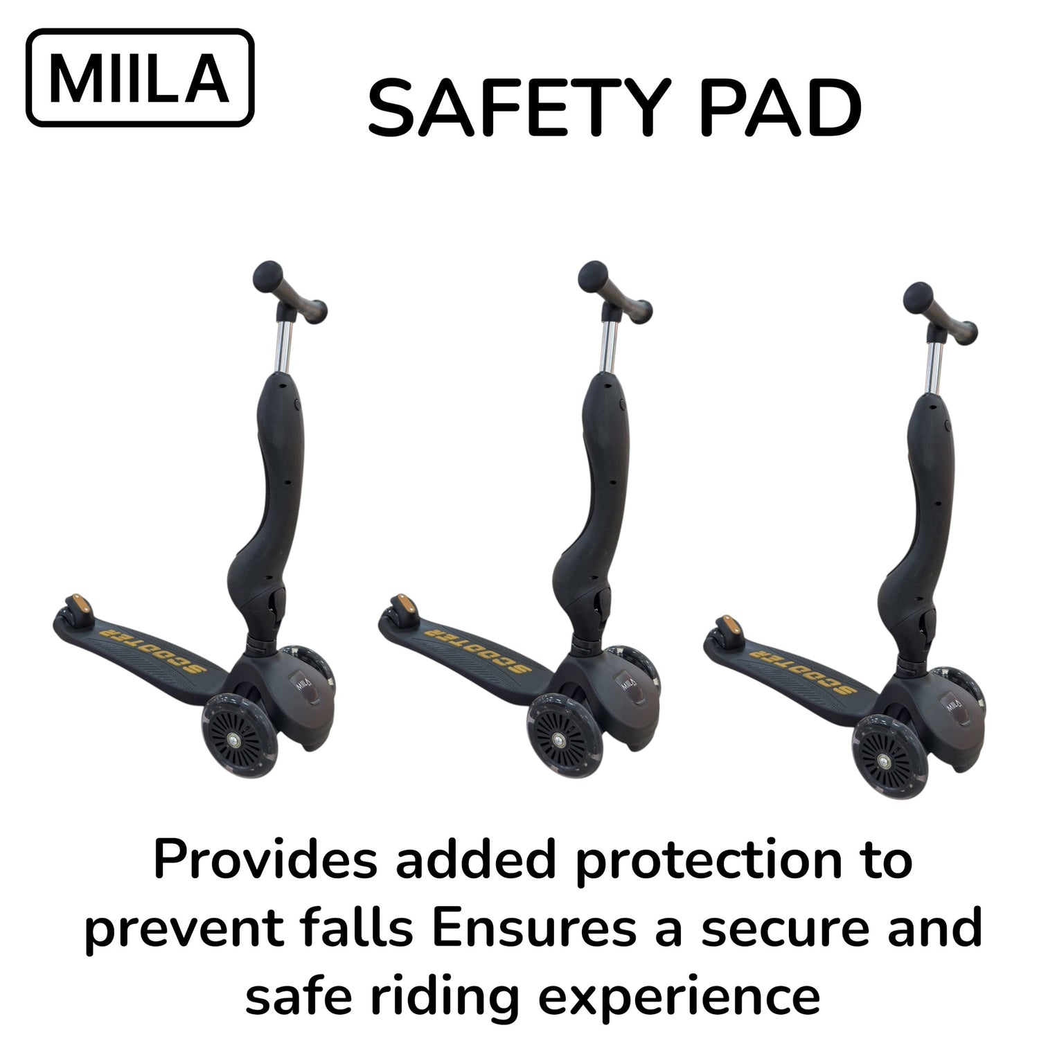 MIILA SCOOTER 2 IN 1 BLACK