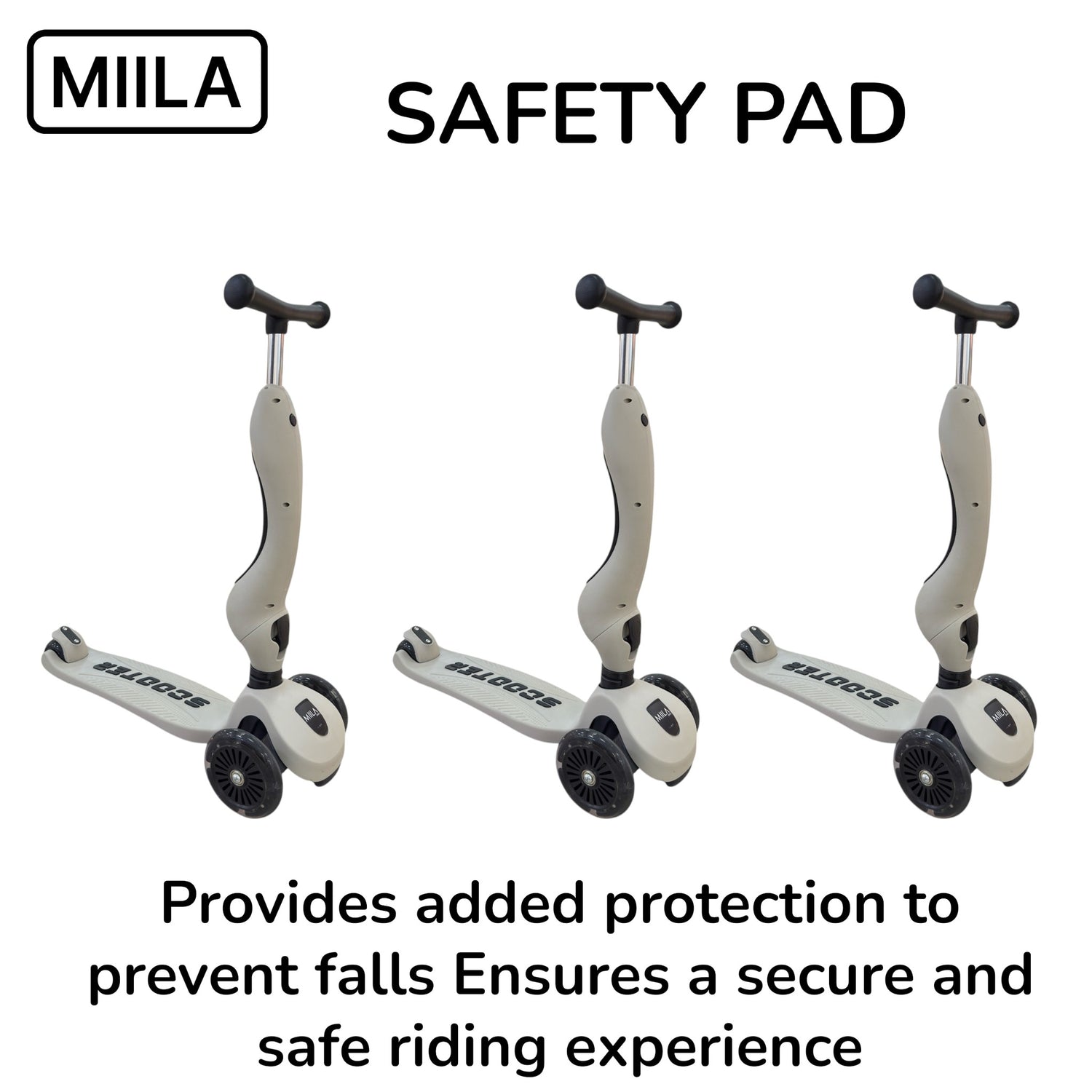 MIILA SCOOTER 2 IN 1 GREY
