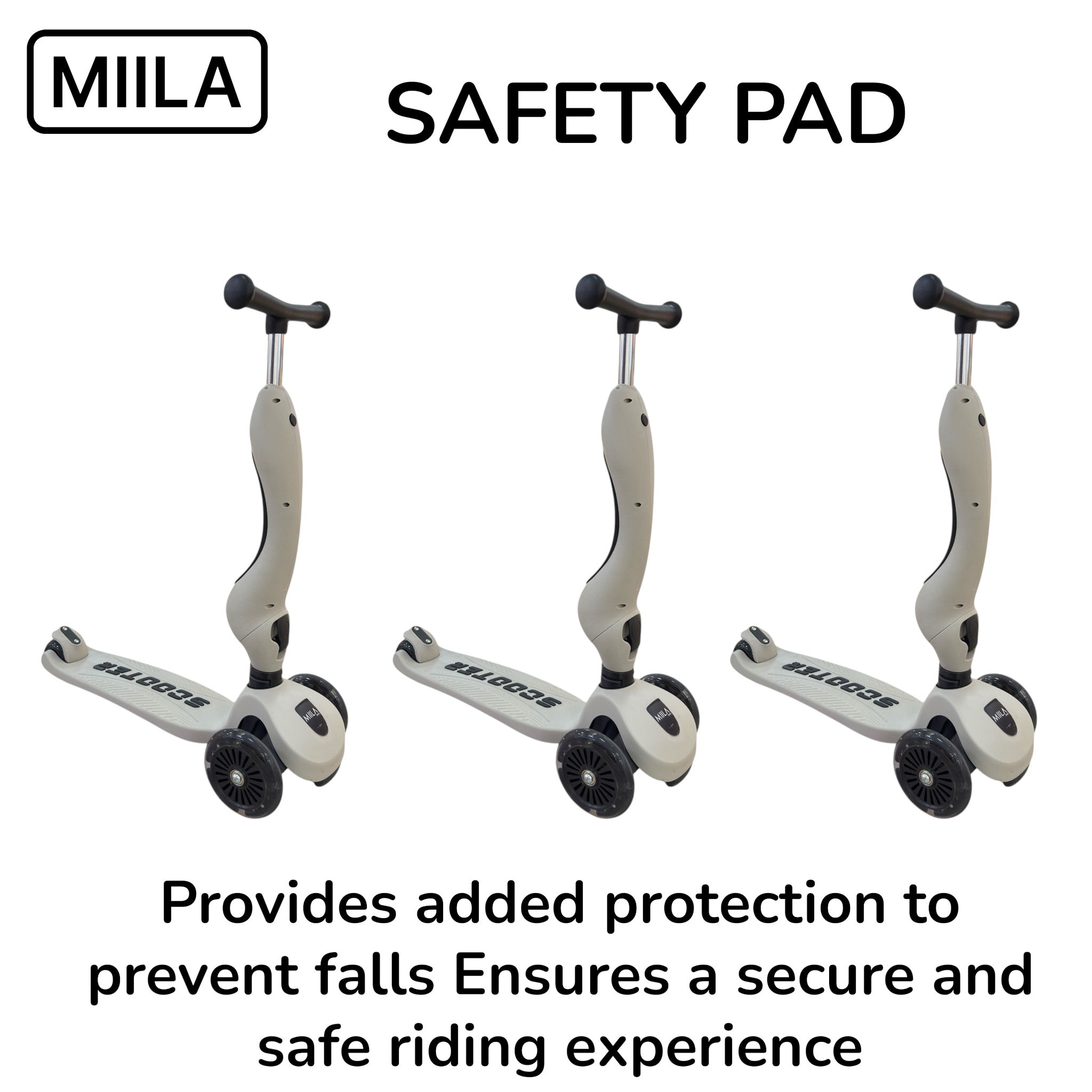 MIILA SCOOTER 2 IN 1 GREY