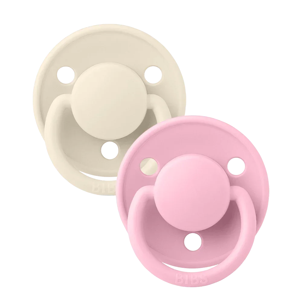 Bibs De Lux Pacifiers 2 Pack Silicone One Size( 0-3 Years)