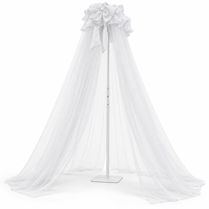 MIILA Baby Cot Mosquito Net with Adjustable Stand, Decorative Crib Canopy