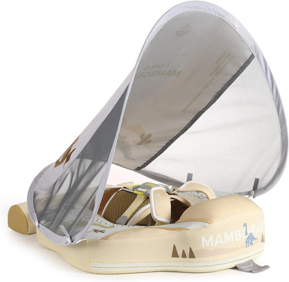 MAMBOBABY BABY FLOAT DINO WORLD BEIGE WITH CANOPY