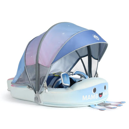 MAMBOBABY BABY FLOAT JELLY DREAM BLUE WITH CANOPY