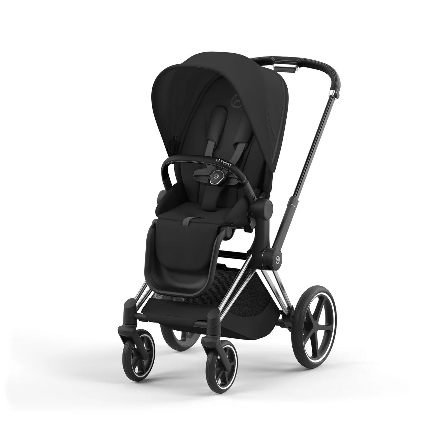 Cybex - Priam Chrome Black Frame with Seat Pack