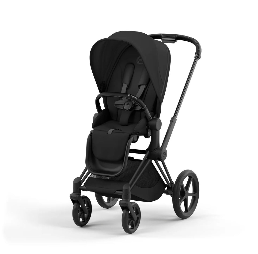 Cybex - Priam Matt Black Frame with Seat Pack