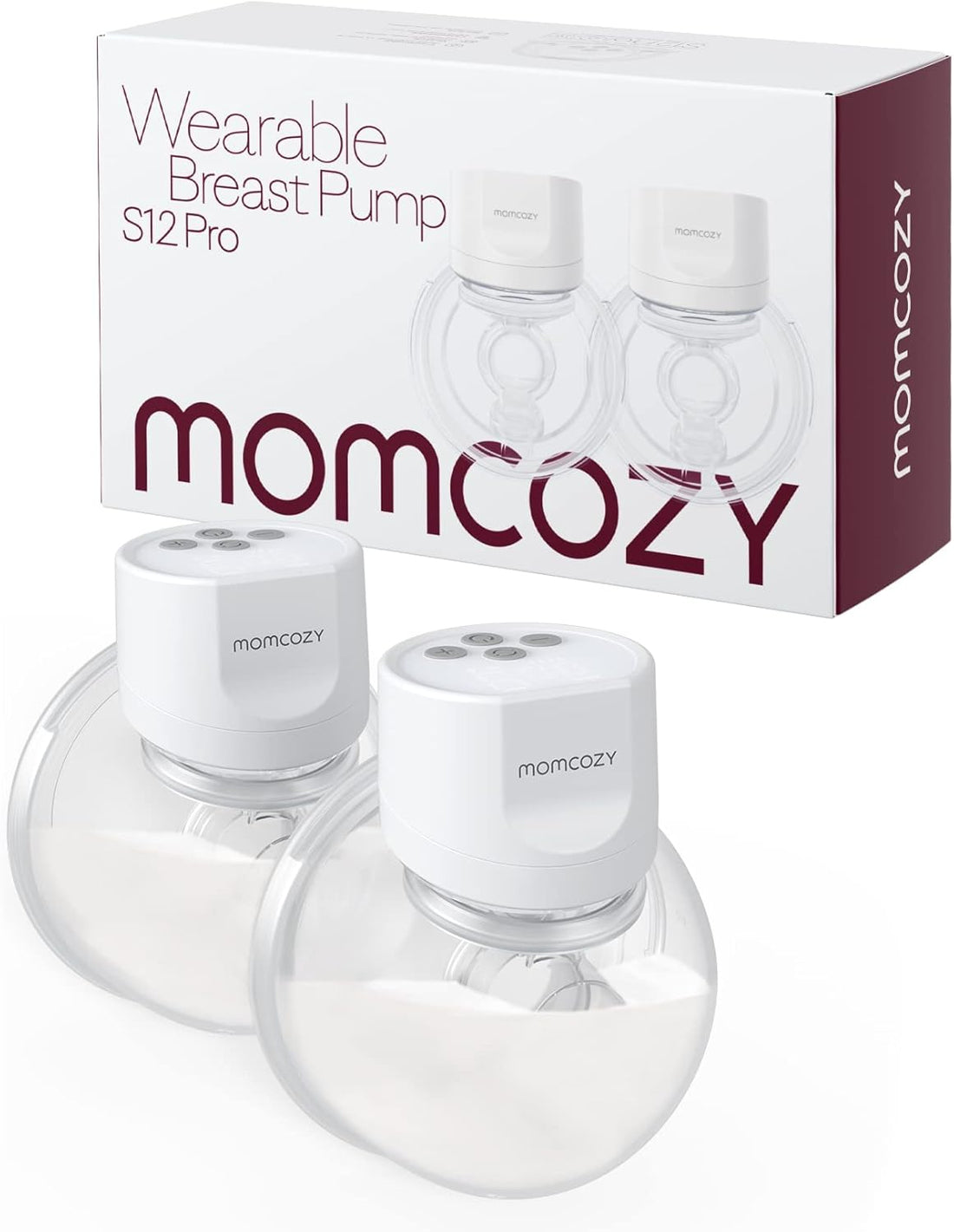 Momcozy Wearable Double Breast Pump S12 Pro White