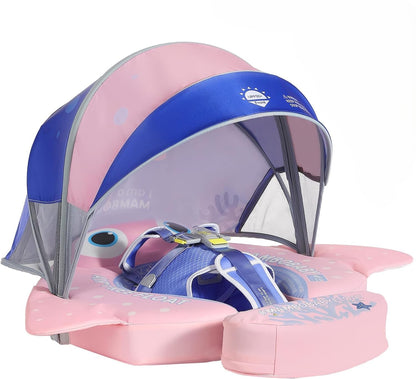 MAMBOBABY BABY FLOAT PINK FISH WITH CANOPY