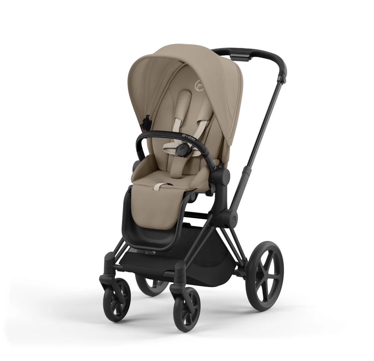 Cybex - Priam Matt Black Frame with Seat Pack