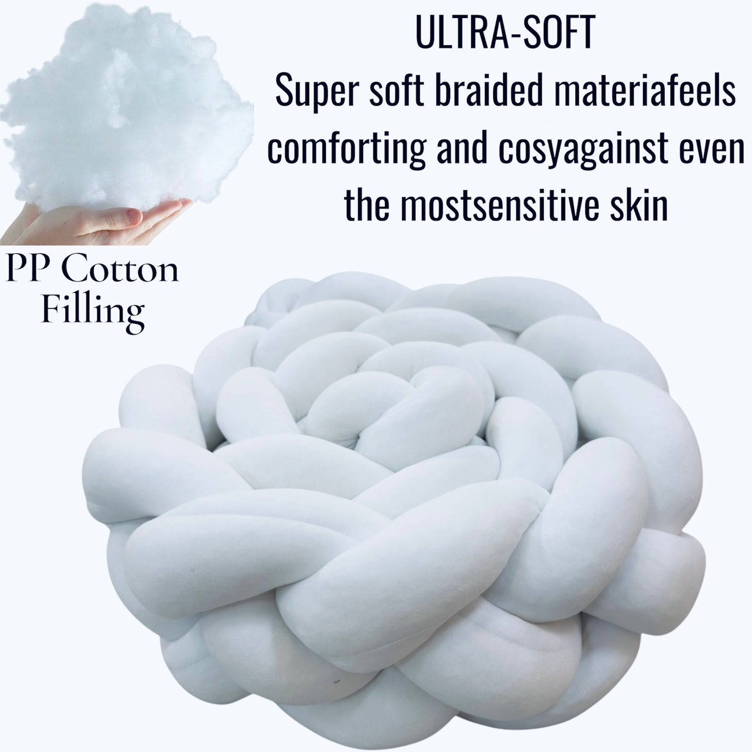 Baby Moon Knotted Bumper 4 Lines 100% Cotton