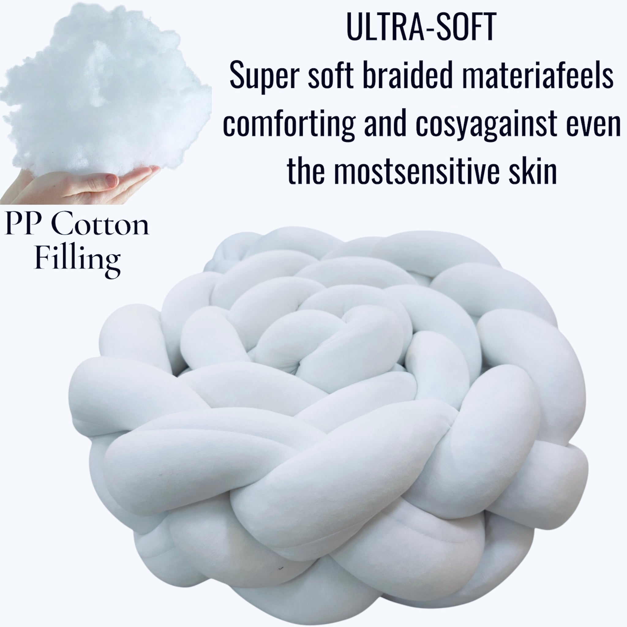 Baby Moon Knotted Bumper 4 Lines 100% Cotton