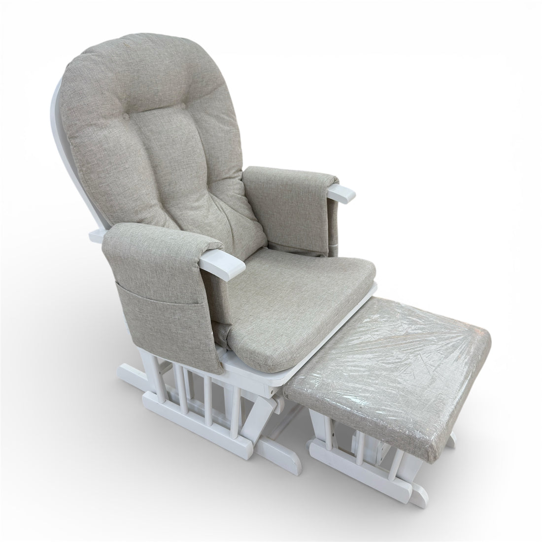 Miila Wooden Nursing Chair Beige