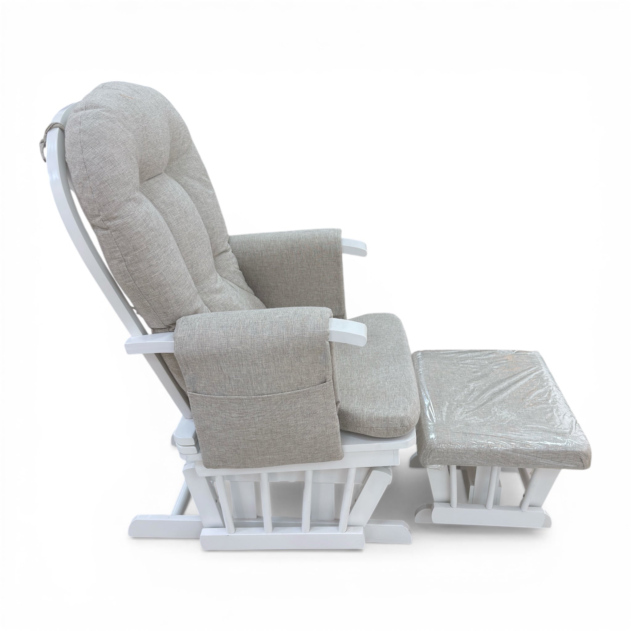 Miila Wooden Nursing Chair Beige