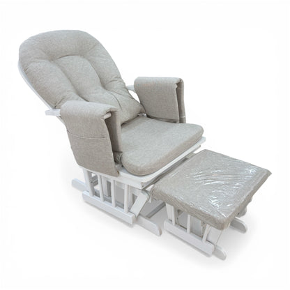 Miila Wooden Nursing Chair Beige