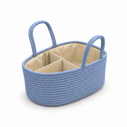 MIILA Baby Diaper Caddy &amp; Organizer Basket with Removable Dividers