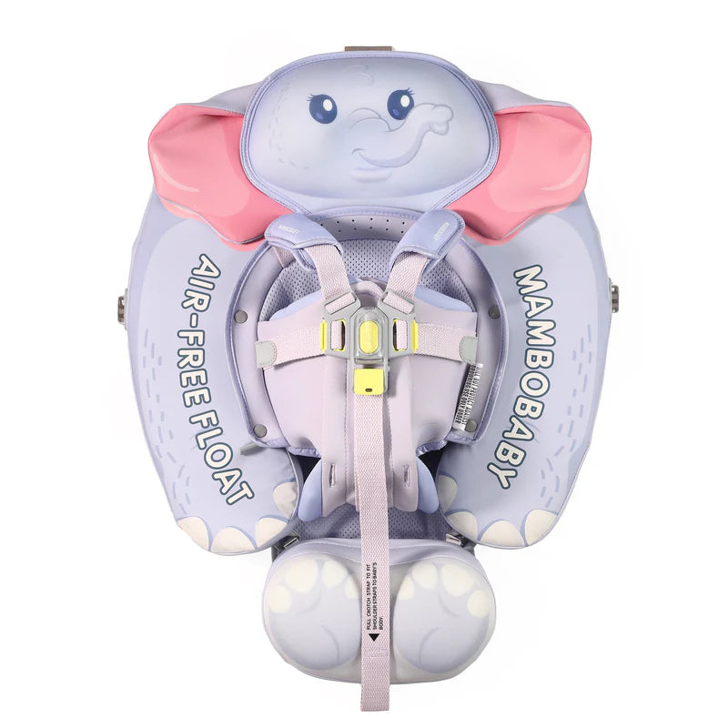MAMBOBABY BABY FLOAT ELEPHANT BLUE WITH CANOPY