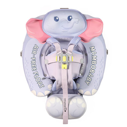 MAMBOBABY BABY FLOAT ELEPHANT BLUE WITH CANOPY