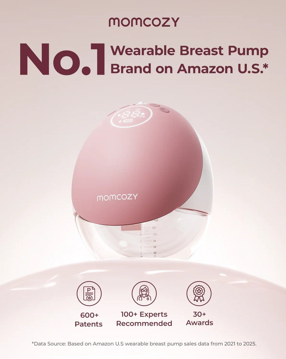 Momcozy Mobile Flow™ Hands-Free Double Breast Pump M9 Maroon