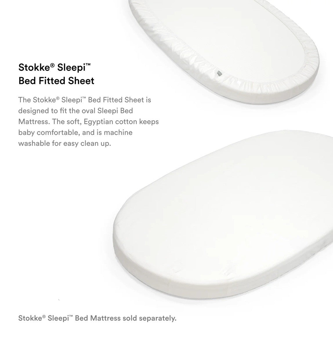Stokke - Sleepi Bed Fitted Sheet V3 White