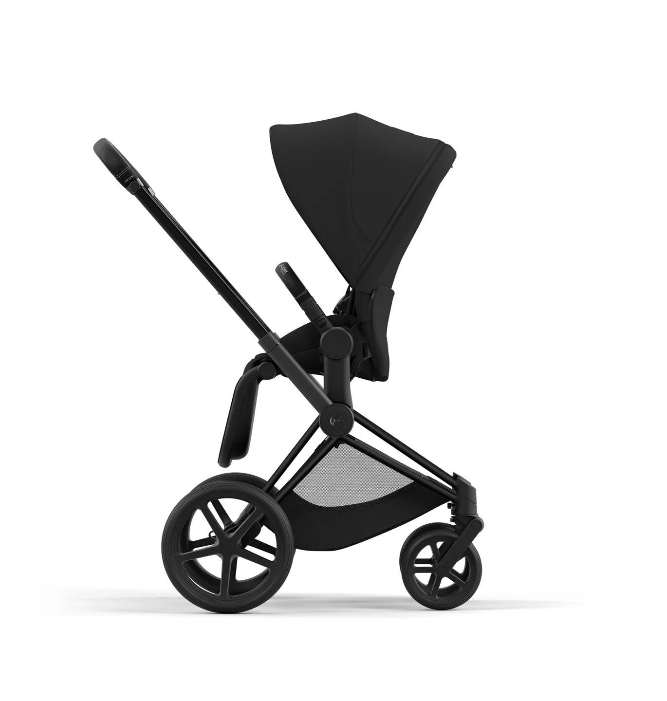 Cybex - Priam Matt Black Frame with Seat Pack