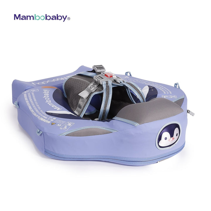 MAMBOBABY BABY FLOAT PENGUIN PURPLE WITH CANOPY