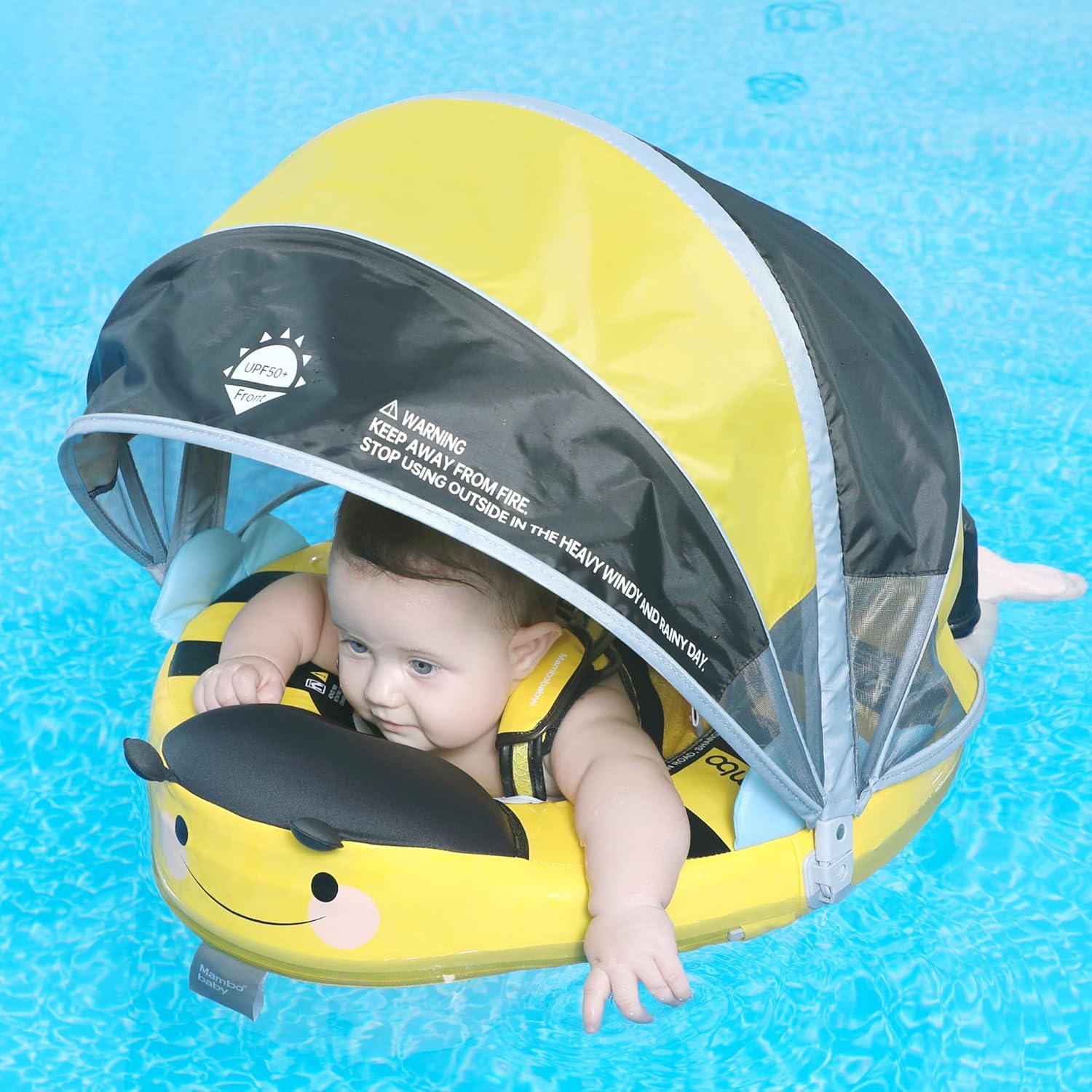 MAMBOBABY BABY FLOAT BEE WITH CANOPY