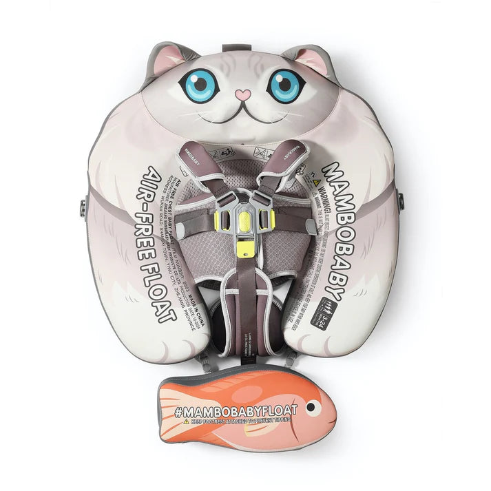 MAMBOBABY BABY FLOAT CAT GREY WITH CANOPY