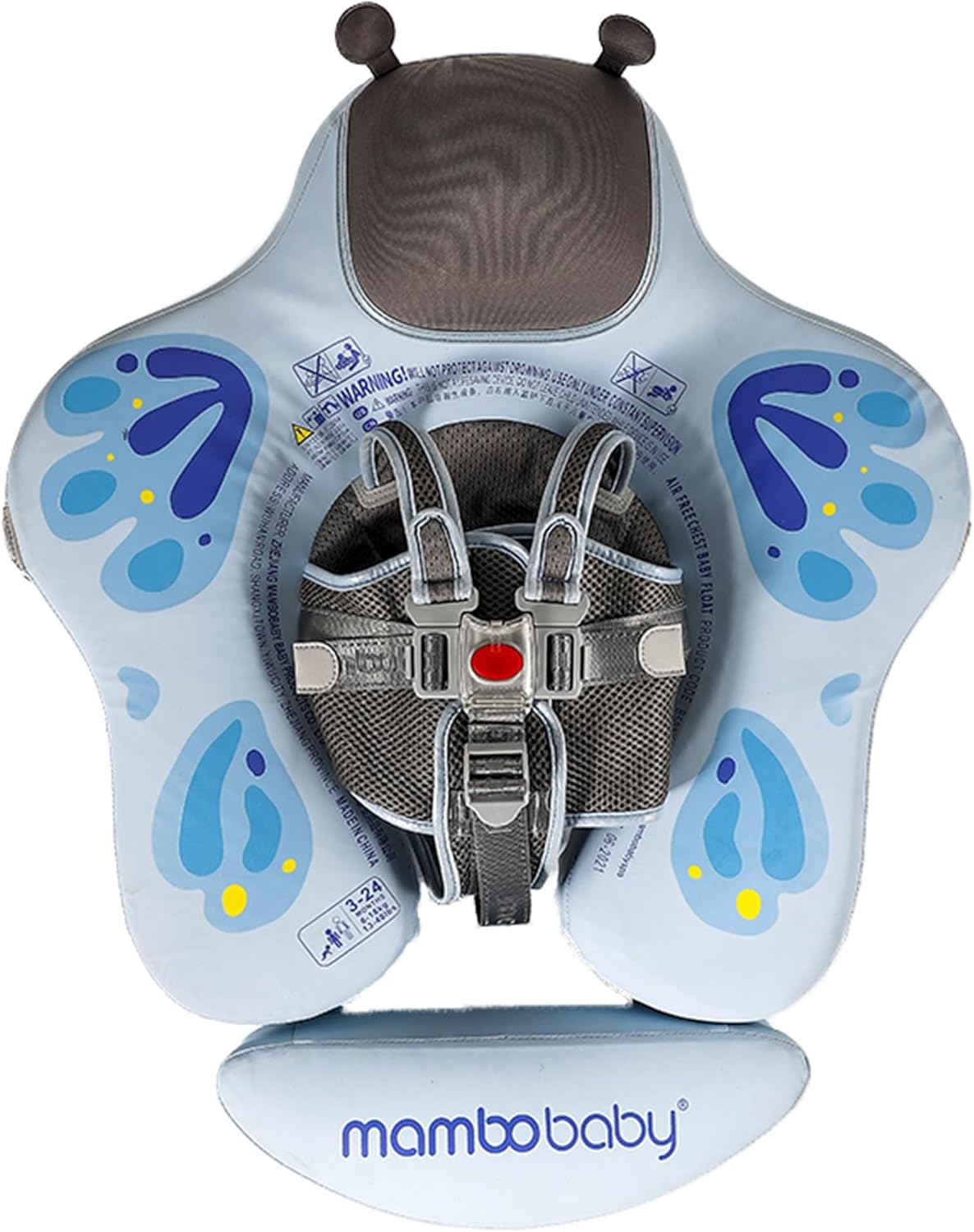 MAMBOBABY BABY FLOAT BLUE BUTTERFLY WITH CANOPY