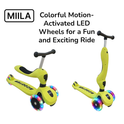 MIILA SCOOTER 2 IN 1 YELLOW