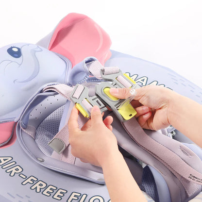 MAMBOBABY BABY FLOAT ELEPHANT BLUE WITH CANOPY