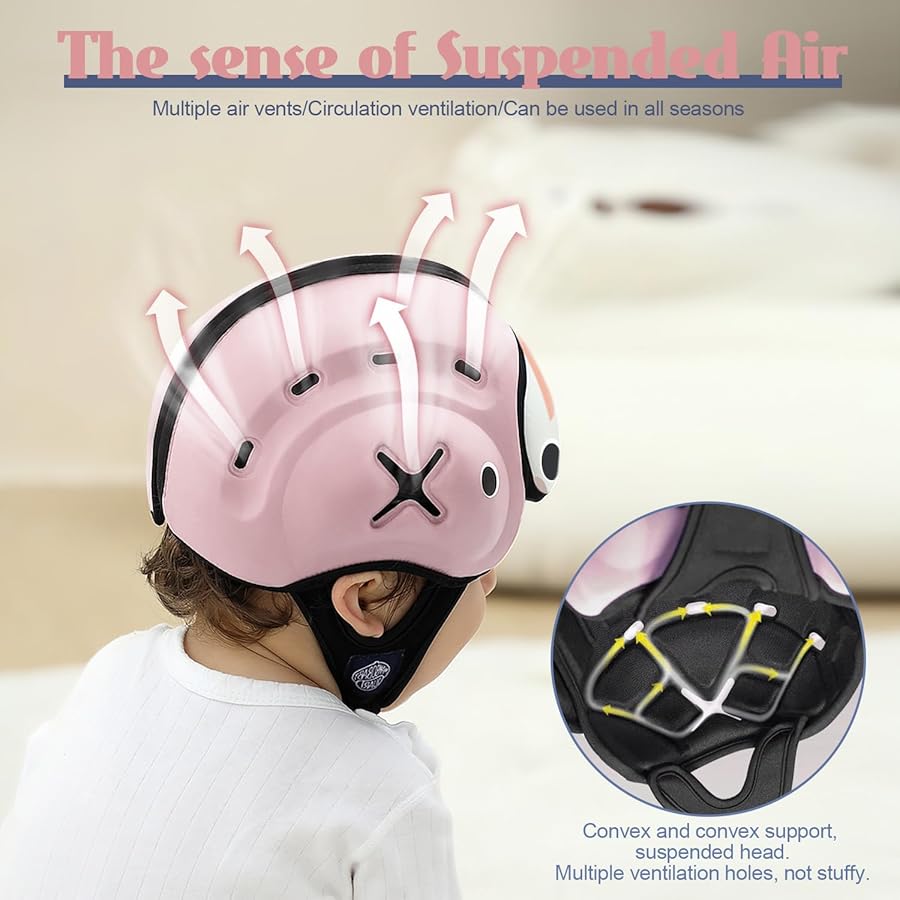 MAMBOBABY SAFETY HELMET BREATHABLE UNICORN PINK 6-24