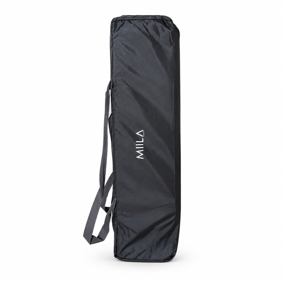 MIILA 2-Level Baby Travel Cot &amp; Playpen with Side Zip Entry – Dark Grey