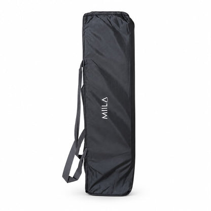 MIILA 2-Level Baby Travel Cot &amp; Playpen with Side Zip Entry – Dark Grey