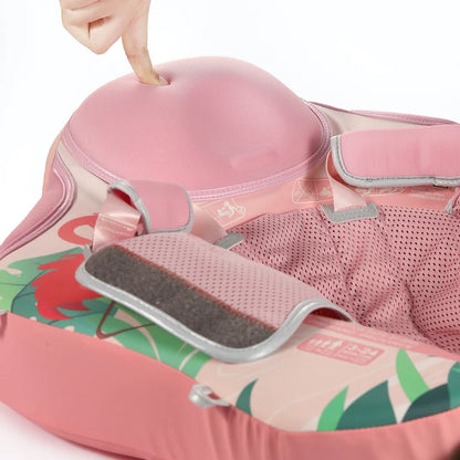 MAMBOBABY BABY FLOAT PINK FLAMINGO WITH CANOPY