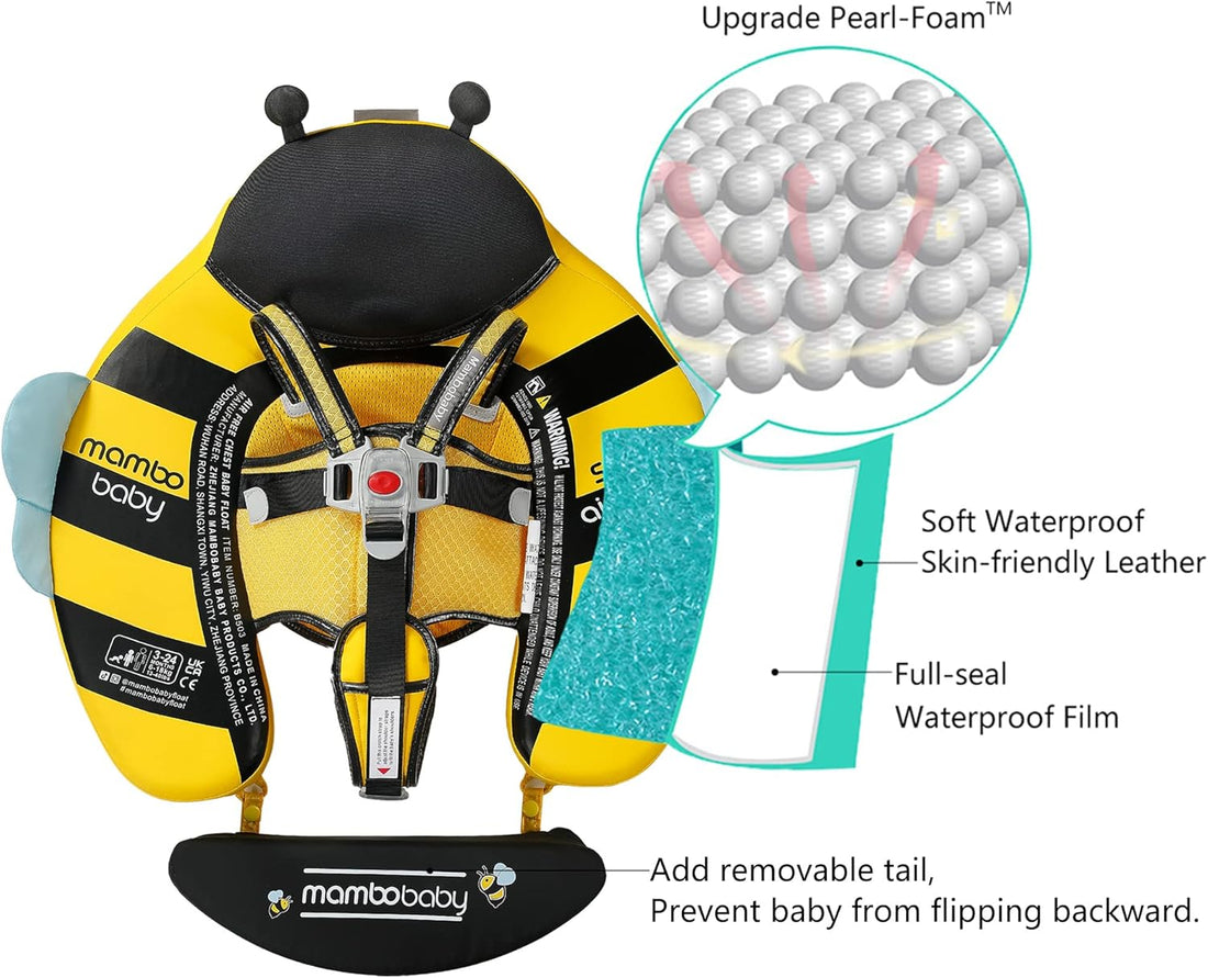 MAMBOBABY BABY FLOAT BEE WITH CANOPY