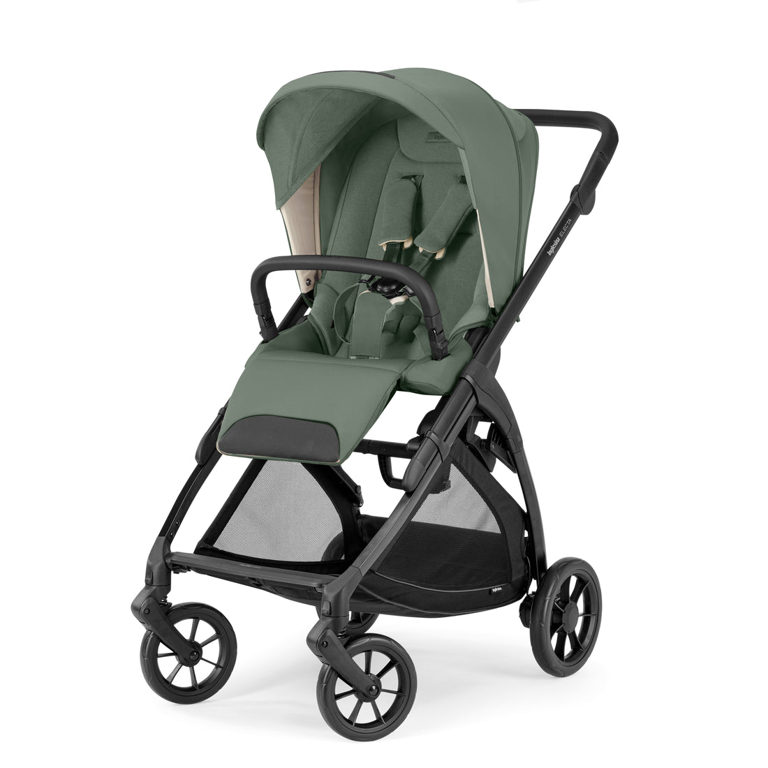 INGLESINA ELECTA STROLLER DARWIN MURRAY GREEN+ CHASSIS BLACK 4 IN 1 FULL SET