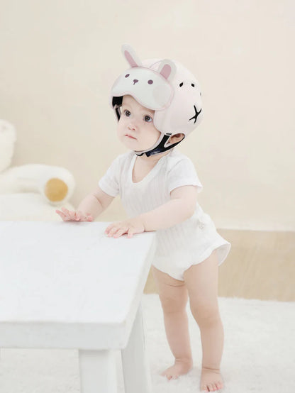 MAMBOBABY SAFETY HELMET BREATHABLE RABBIT PINK 6-24