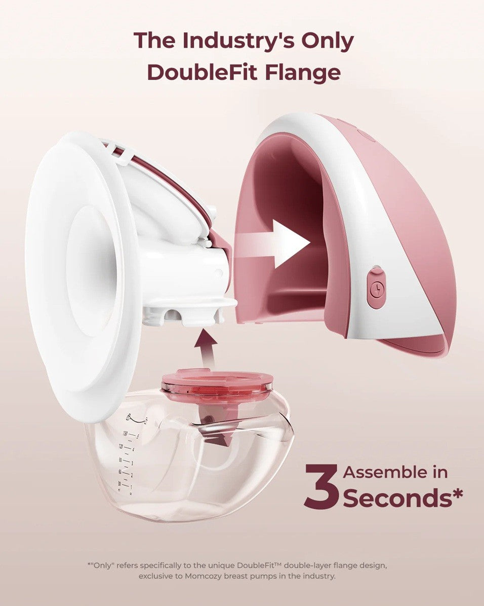 Momcozy Mobile Flow™ Hands-Free Double Breast Pump M9 Maroon