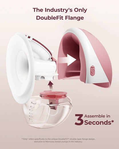Momcozy Mobile Flow™ Hands-Free Double Breast Pump M9 Maroon