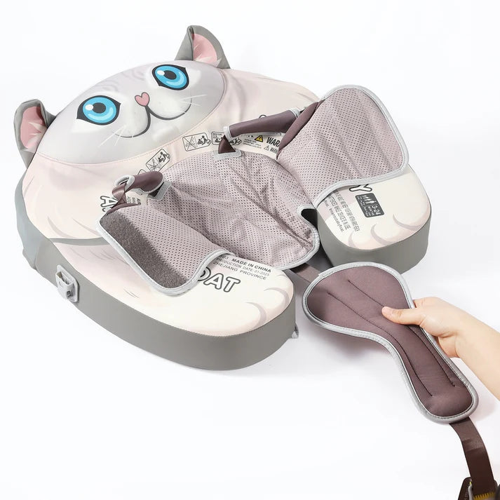 MAMBOBABY BABY FLOAT CAT GREY WITH CANOPY