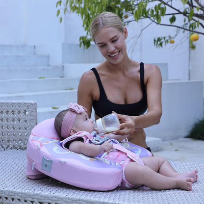 MAMBOBABY BABY FLOAT DOUGHNUTS PINK WITH CANOPY