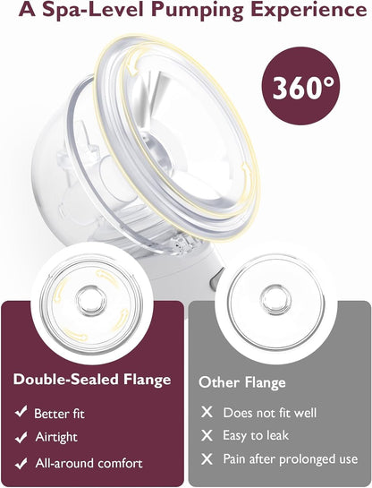Momcozy Wearable Double Breast Pump S12 Pro White