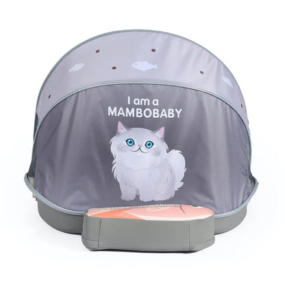 MAMBOBABY BABY FLOAT CAT GREY WITH CANOPY