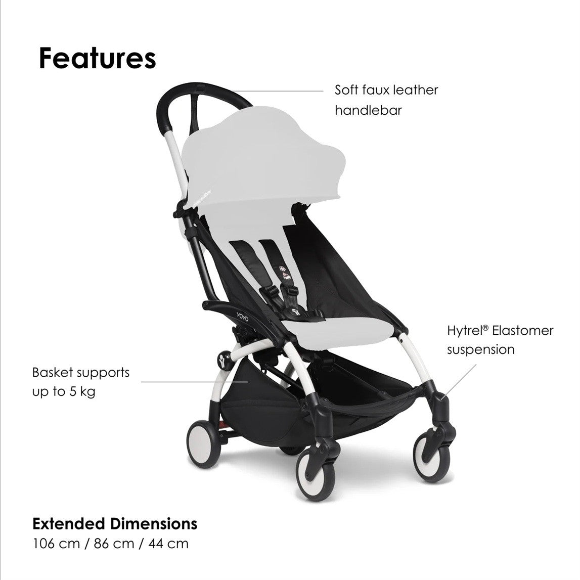 Stokke - YOYO3 Frame White (Frame Only)