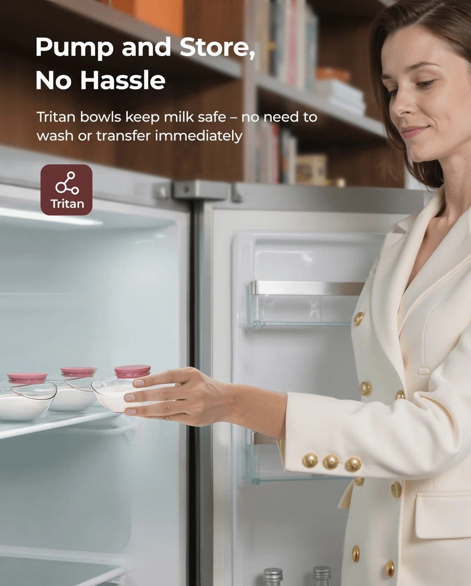 Momcozy Mobile Flow™ Hands-Free Double Breast Pump M9 Maroon